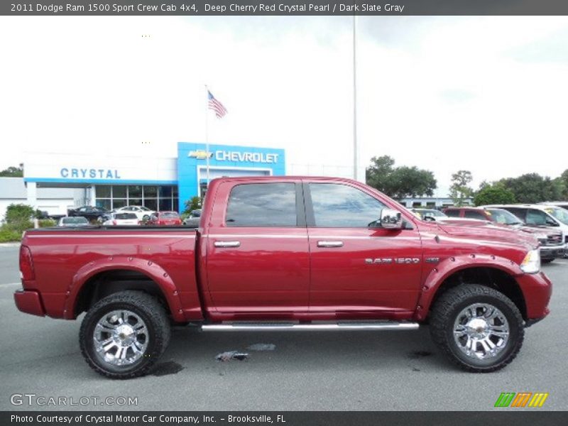Deep Cherry Red Crystal Pearl / Dark Slate Gray 2011 Dodge Ram 1500 Sport Crew Cab 4x4