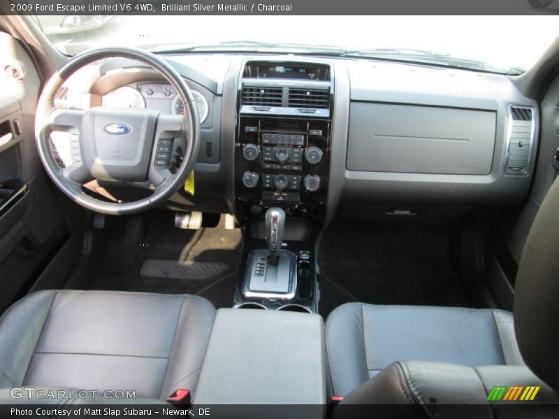 Brilliant Silver Metallic / Charcoal 2009 Ford Escape Limited V6 4WD