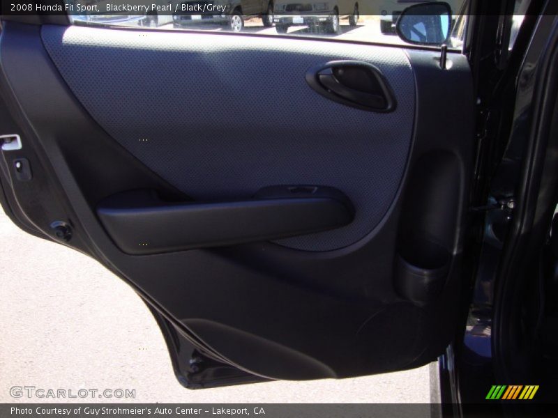 Blackberry Pearl / Black/Grey 2008 Honda Fit Sport