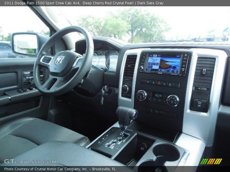 Deep Cherry Red Crystal Pearl / Dark Slate Gray 2011 Dodge Ram 1500 Sport Crew Cab 4x4