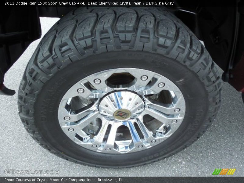 Deep Cherry Red Crystal Pearl / Dark Slate Gray 2011 Dodge Ram 1500 Sport Crew Cab 4x4