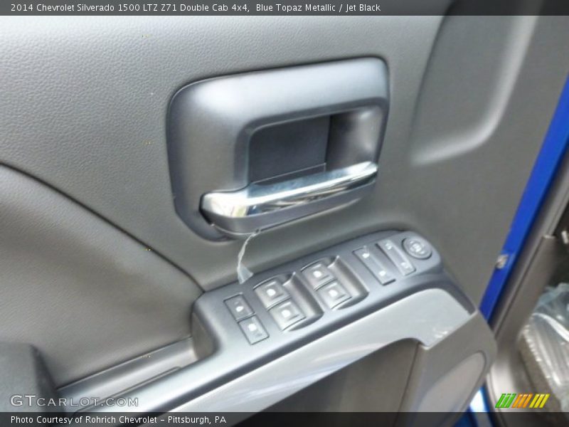 Blue Topaz Metallic / Jet Black 2014 Chevrolet Silverado 1500 LTZ Z71 Double Cab 4x4