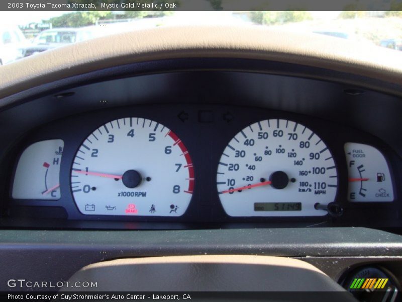 Mystic Gold Metallic / Oak 2003 Toyota Tacoma Xtracab