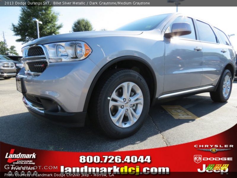Billet Silver Metallic / Dark Graystone/Medium Graystone 2013 Dodge Durango SXT