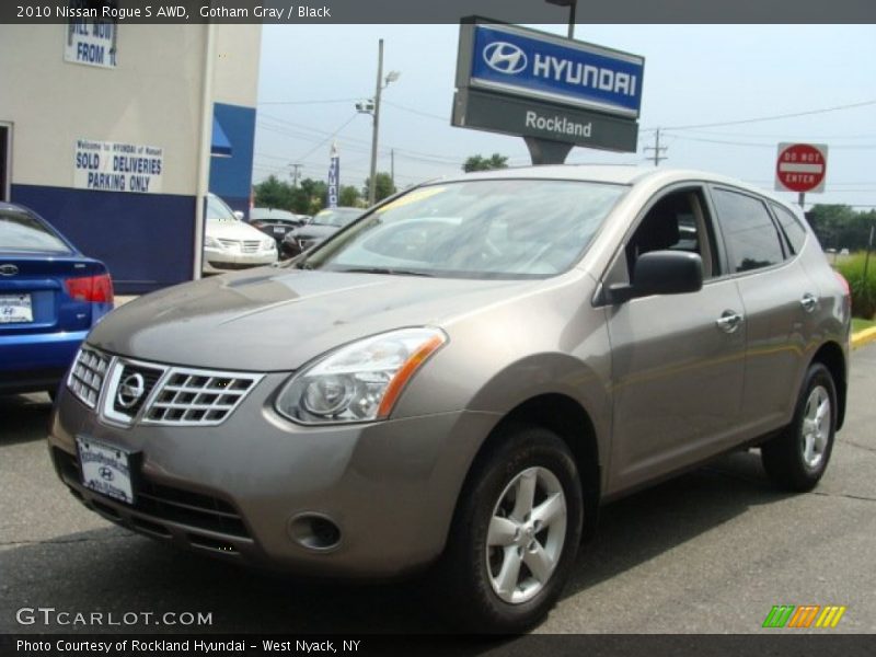 Gotham Gray / Black 2010 Nissan Rogue S AWD
