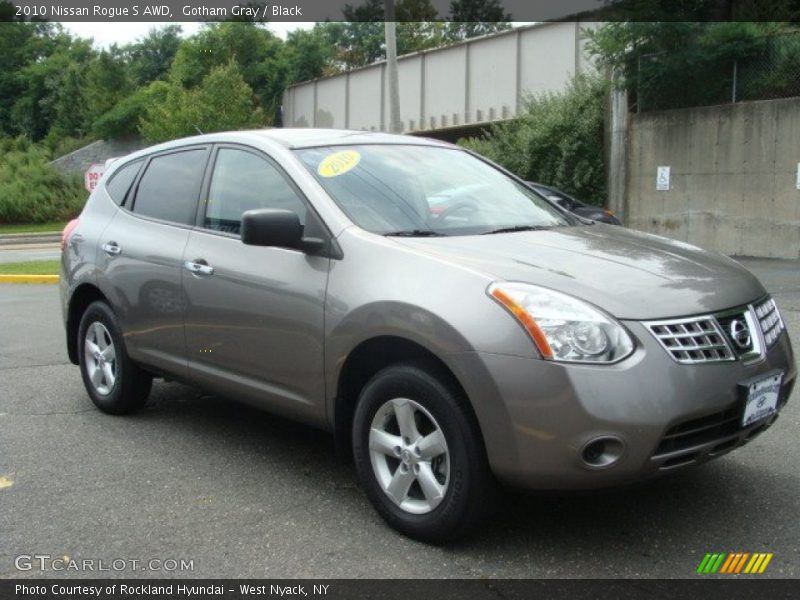 Gotham Gray / Black 2010 Nissan Rogue S AWD