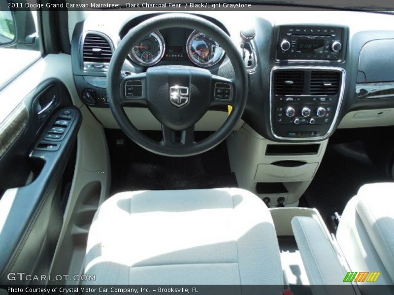 Dark Charcoal Pearl / Black/Light Graystone 2011 Dodge Grand Caravan Mainstreet