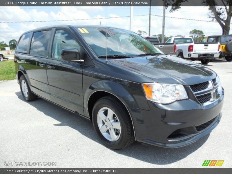 Dark Charcoal Pearl / Black/Light Graystone 2011 Dodge Grand Caravan Mainstreet
