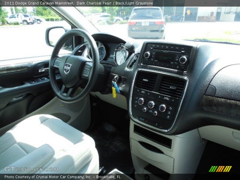 Dark Charcoal Pearl / Black/Light Graystone 2011 Dodge Grand Caravan Mainstreet
