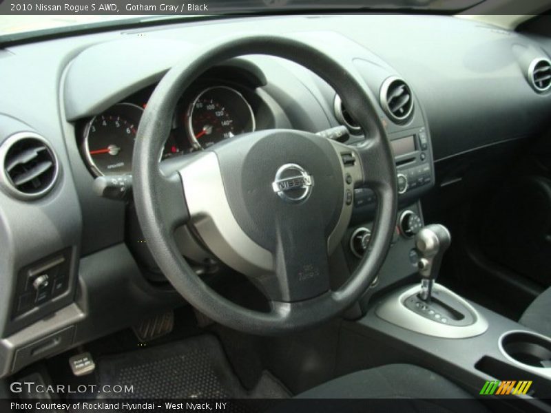 Gotham Gray / Black 2010 Nissan Rogue S AWD