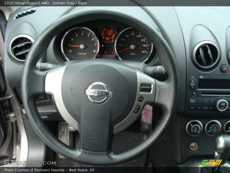 Gotham Gray / Black 2010 Nissan Rogue S AWD