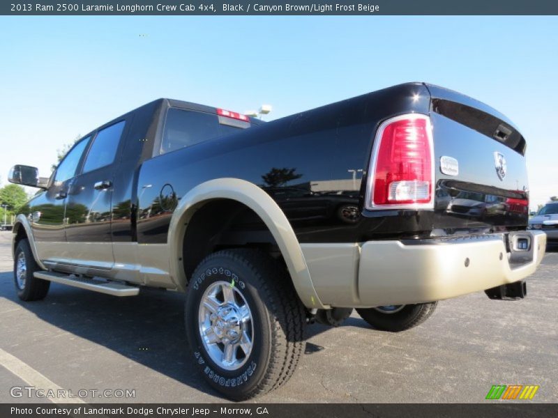 Black / Canyon Brown/Light Frost Beige 2013 Ram 2500 Laramie Longhorn Crew Cab 4x4