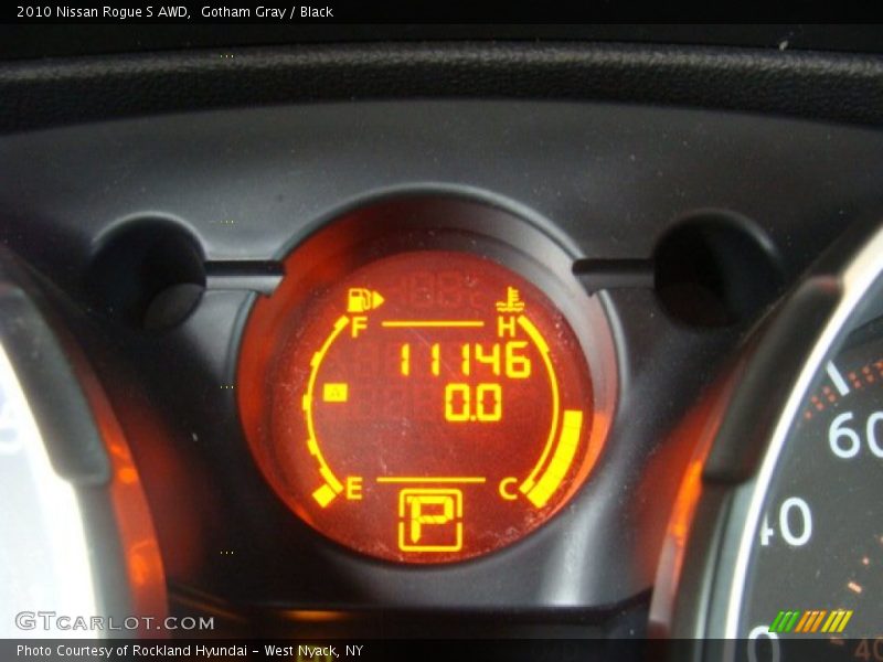 Gotham Gray / Black 2010 Nissan Rogue S AWD