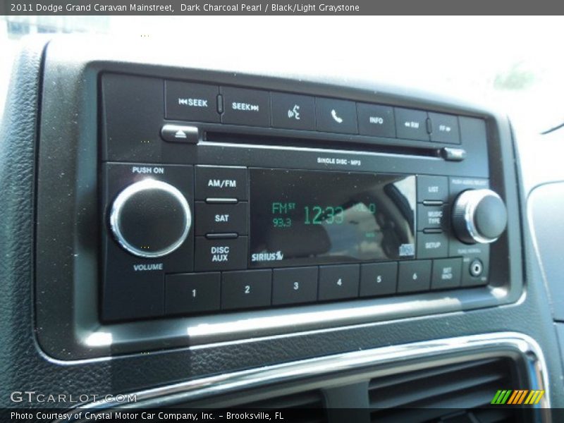 Dark Charcoal Pearl / Black/Light Graystone 2011 Dodge Grand Caravan Mainstreet