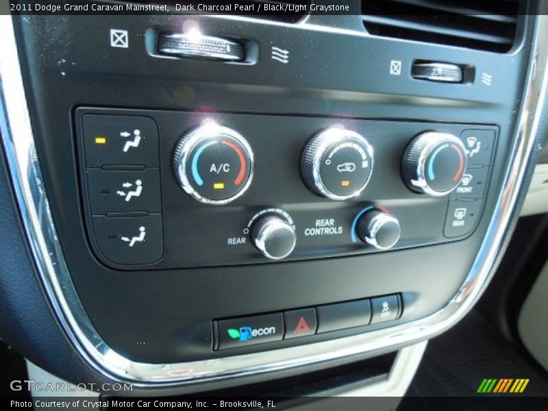 Dark Charcoal Pearl / Black/Light Graystone 2011 Dodge Grand Caravan Mainstreet
