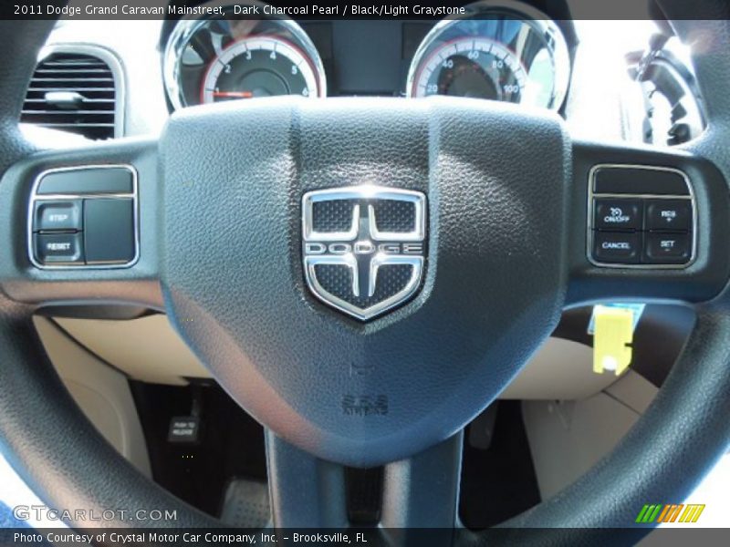 Dark Charcoal Pearl / Black/Light Graystone 2011 Dodge Grand Caravan Mainstreet
