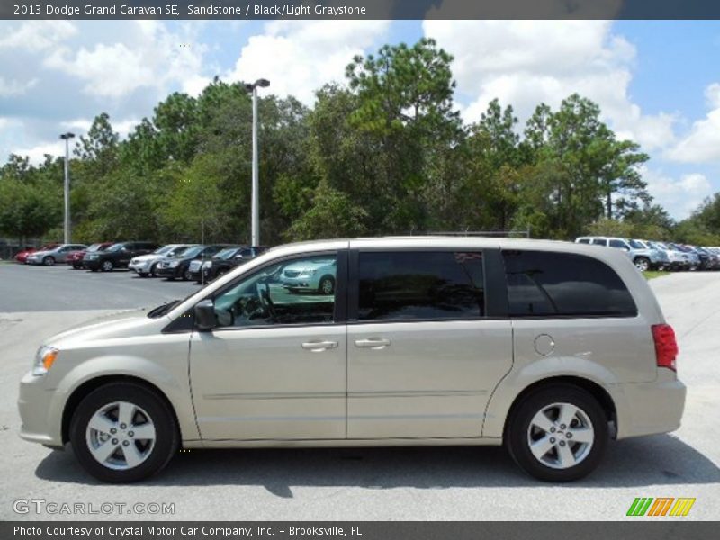 Sandstone / Black/Light Graystone 2013 Dodge Grand Caravan SE