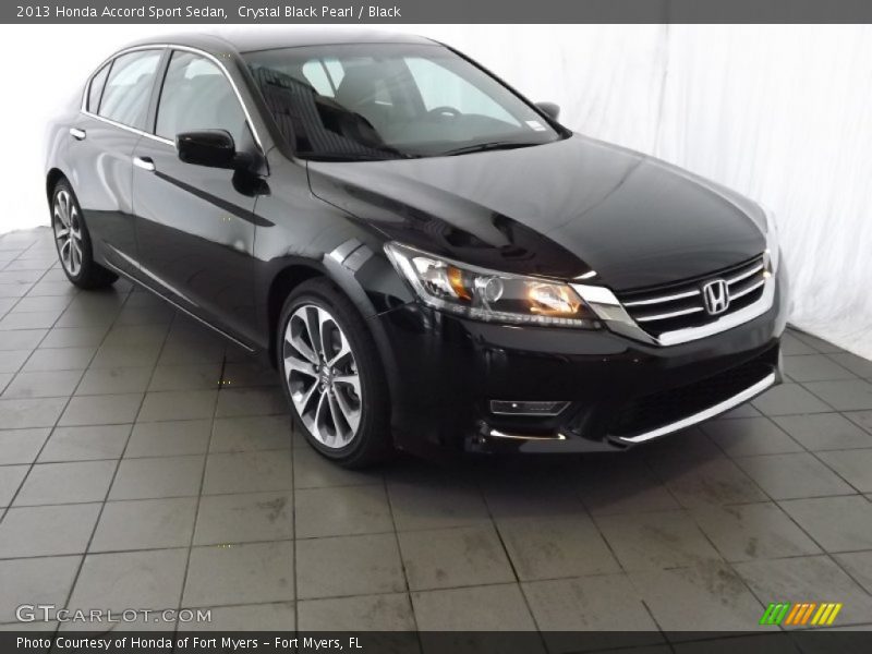 Crystal Black Pearl / Black 2013 Honda Accord Sport Sedan