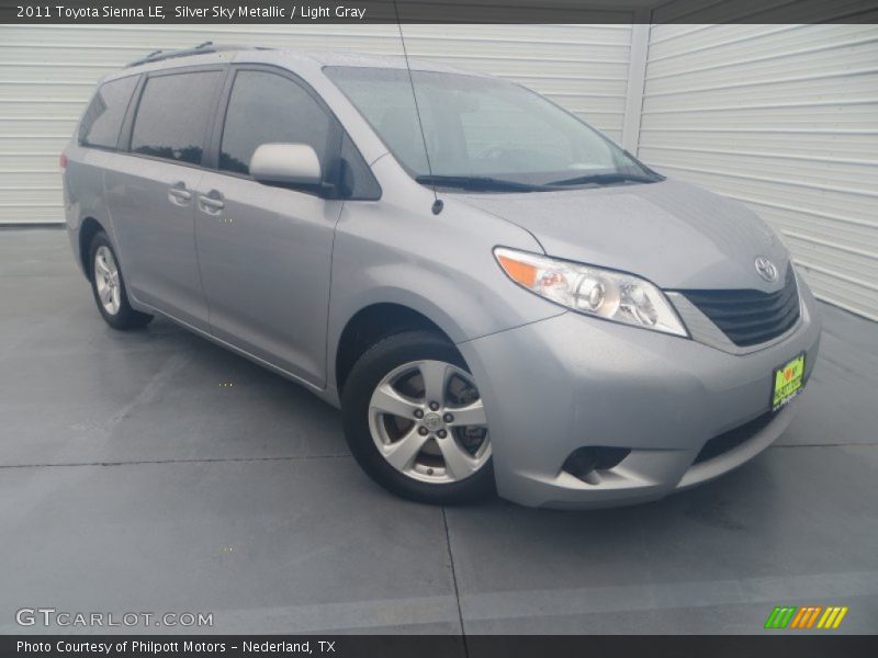 Silver Sky Metallic / Light Gray 2011 Toyota Sienna LE