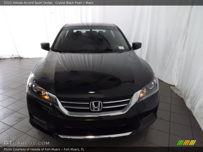 Crystal Black Pearl / Black 2013 Honda Accord Sport Sedan