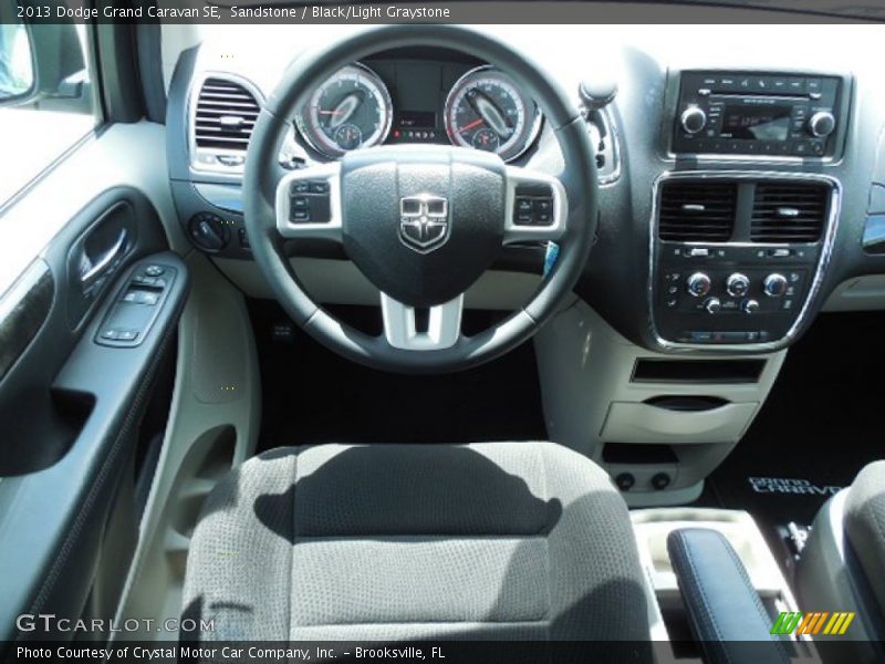 Sandstone / Black/Light Graystone 2013 Dodge Grand Caravan SE