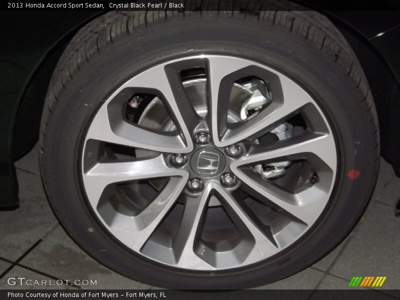 Crystal Black Pearl / Black 2013 Honda Accord Sport Sedan