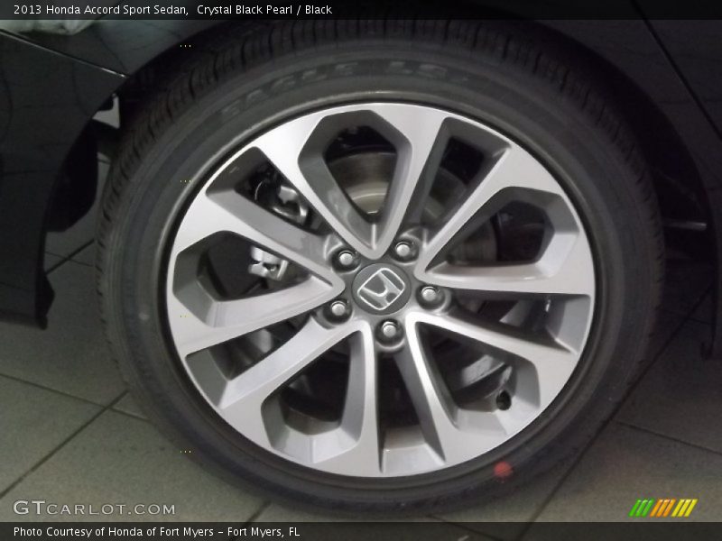 Crystal Black Pearl / Black 2013 Honda Accord Sport Sedan