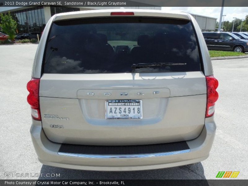 Sandstone / Black/Light Graystone 2013 Dodge Grand Caravan SE