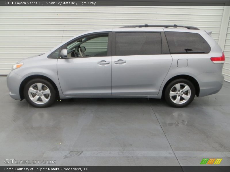 Silver Sky Metallic / Light Gray 2011 Toyota Sienna LE