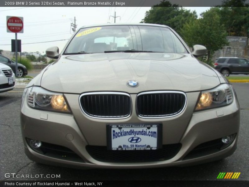Platinum Bronze Metallic / Beige 2009 BMW 3 Series 328xi Sedan