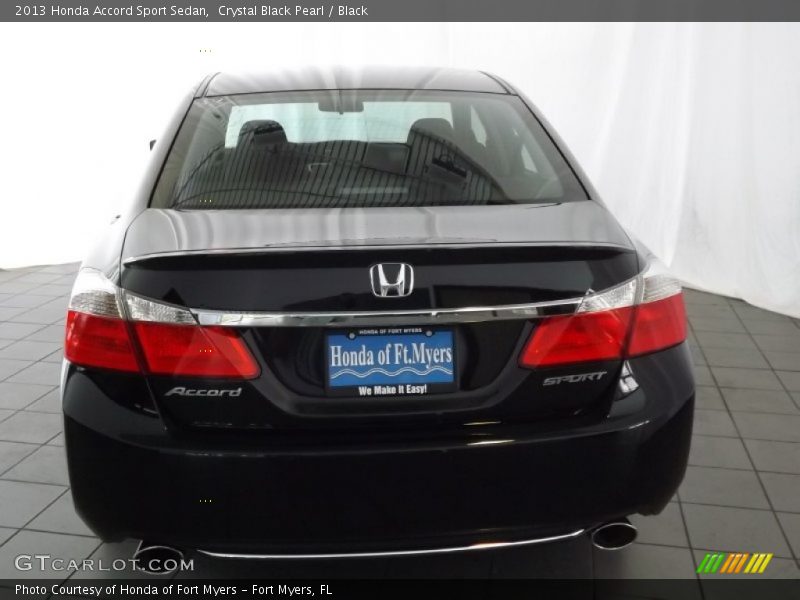 Crystal Black Pearl / Black 2013 Honda Accord Sport Sedan