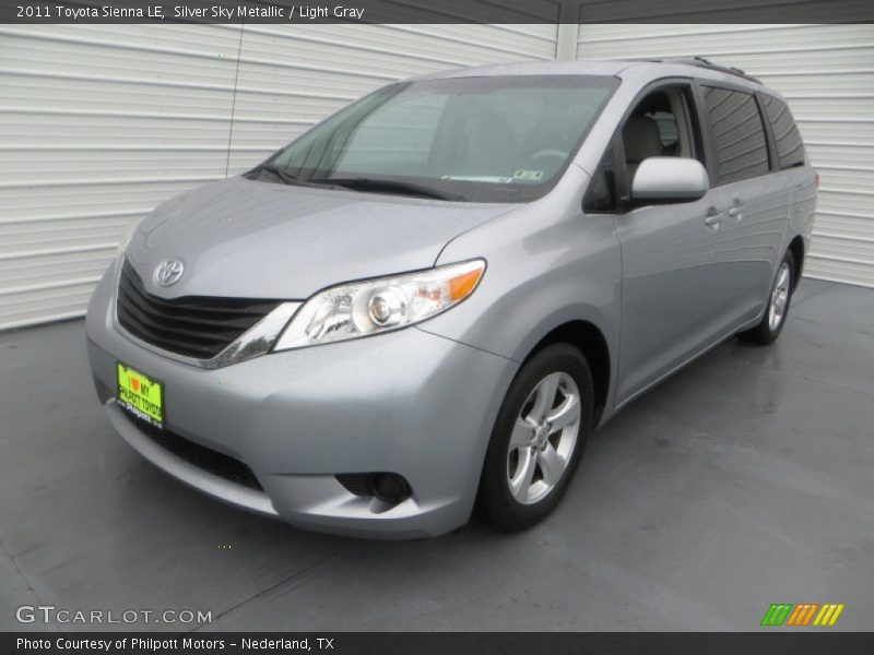 Silver Sky Metallic / Light Gray 2011 Toyota Sienna LE