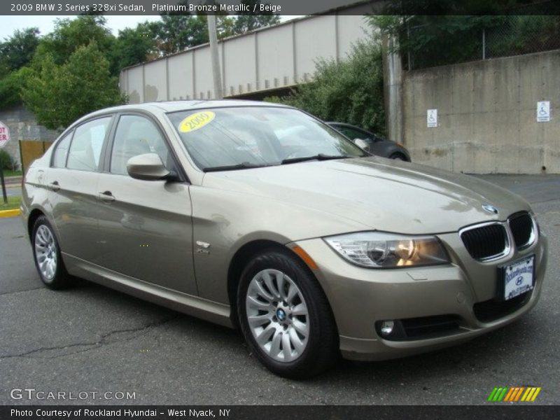 Platinum Bronze Metallic / Beige 2009 BMW 3 Series 328xi Sedan