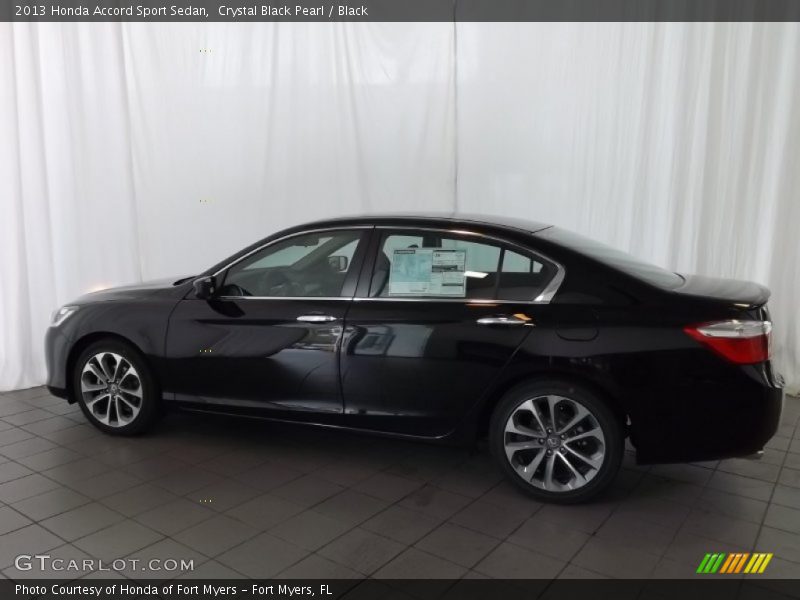 Crystal Black Pearl / Black 2013 Honda Accord Sport Sedan