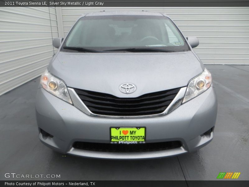 Silver Sky Metallic / Light Gray 2011 Toyota Sienna LE