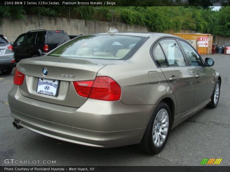 Platinum Bronze Metallic / Beige 2009 BMW 3 Series 328xi Sedan