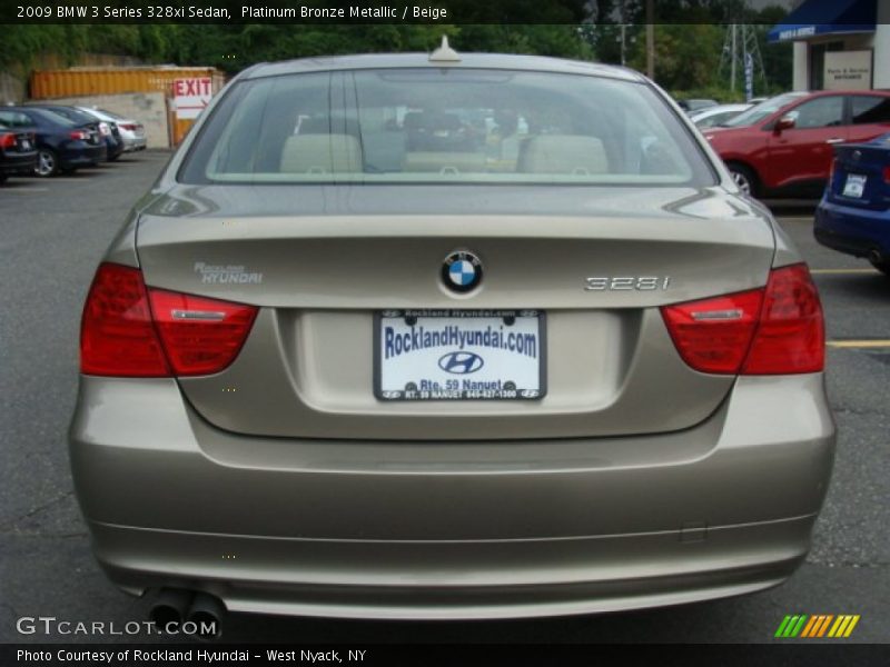 Platinum Bronze Metallic / Beige 2009 BMW 3 Series 328xi Sedan