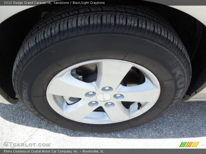 Sandstone / Black/Light Graystone 2013 Dodge Grand Caravan SE