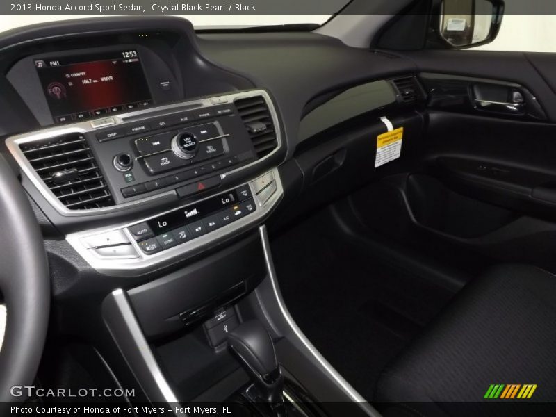 Crystal Black Pearl / Black 2013 Honda Accord Sport Sedan