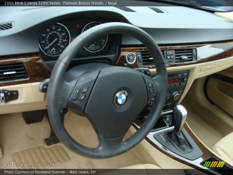 Platinum Bronze Metallic / Beige 2009 BMW 3 Series 328xi Sedan