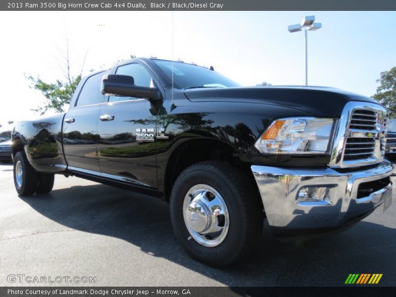 Black / Black/Diesel Gray 2013 Ram 3500 Big Horn Crew Cab 4x4 Dually