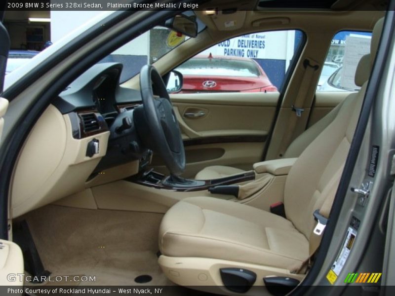 Platinum Bronze Metallic / Beige 2009 BMW 3 Series 328xi Sedan