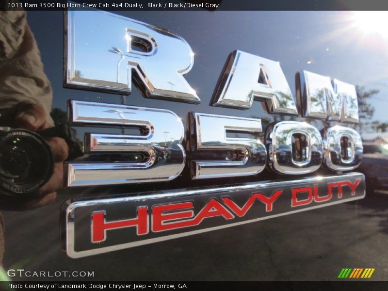 Black / Black/Diesel Gray 2013 Ram 3500 Big Horn Crew Cab 4x4 Dually