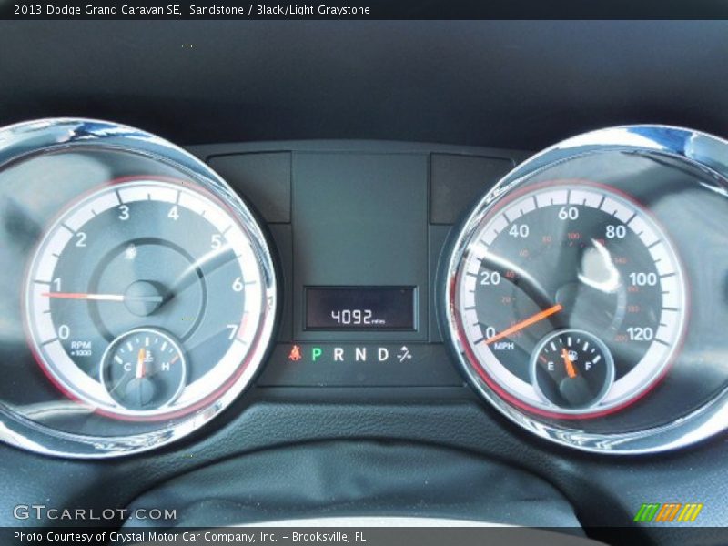 Sandstone / Black/Light Graystone 2013 Dodge Grand Caravan SE