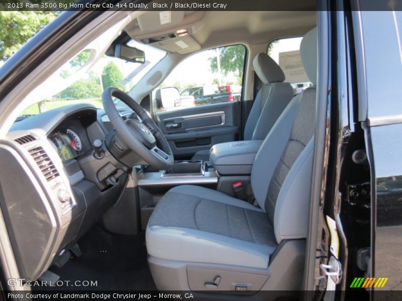 Black / Black/Diesel Gray 2013 Ram 3500 Big Horn Crew Cab 4x4 Dually
