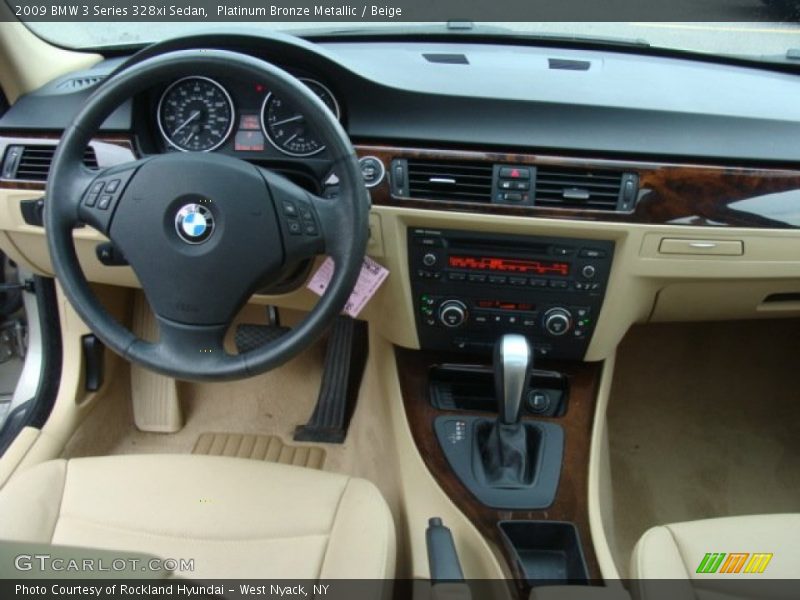 Platinum Bronze Metallic / Beige 2009 BMW 3 Series 328xi Sedan