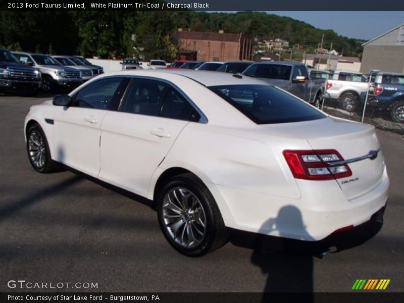 White Platinum Tri-Coat / Charcoal Black 2013 Ford Taurus Limited