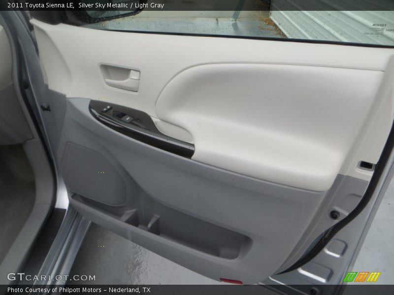 Silver Sky Metallic / Light Gray 2011 Toyota Sienna LE