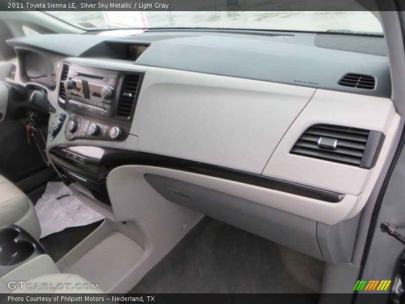 Silver Sky Metallic / Light Gray 2011 Toyota Sienna LE