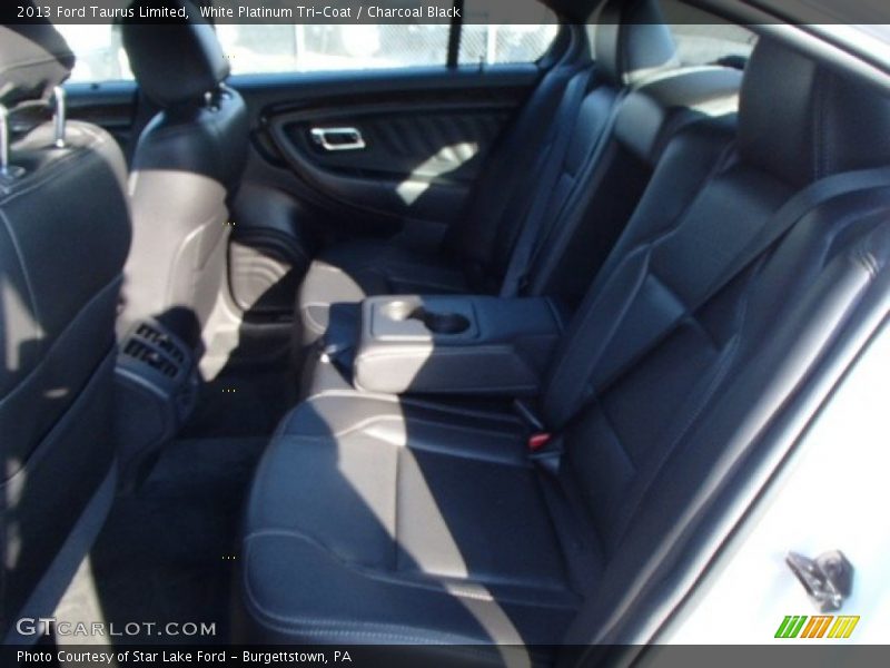 White Platinum Tri-Coat / Charcoal Black 2013 Ford Taurus Limited